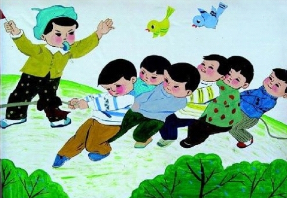 看圖寫話一年級范文:拔河 看圖寫話一年級范文:拔河
